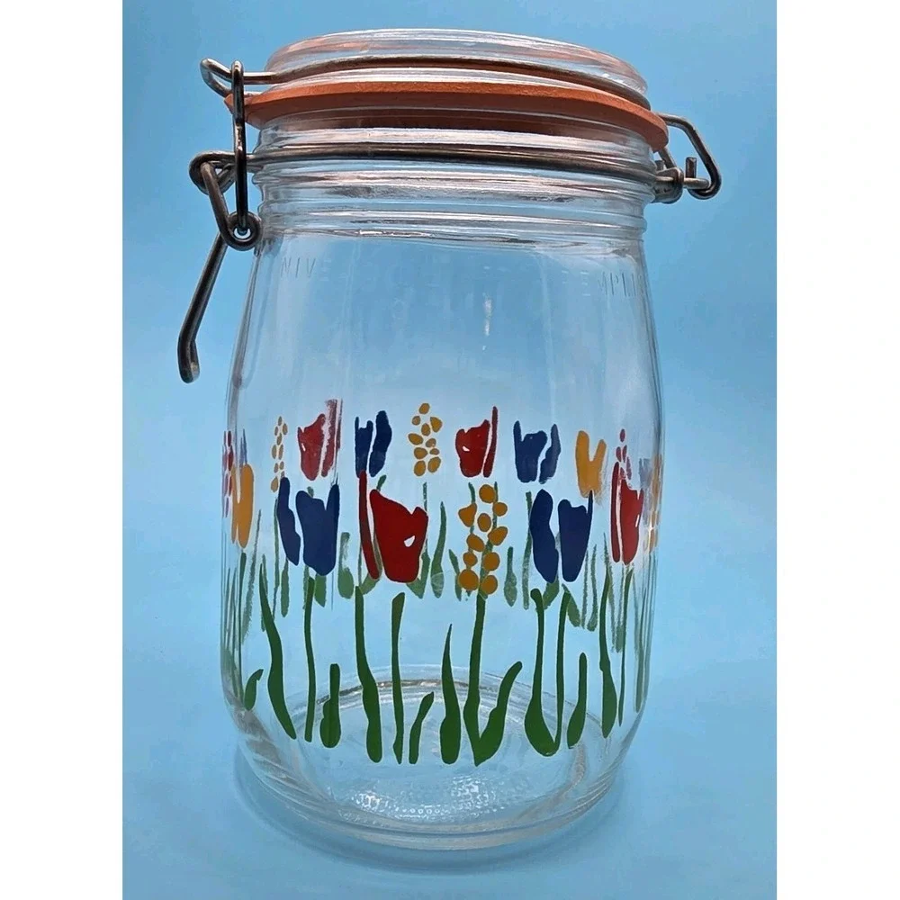 VINTAGE Arc France Glass Tulip Floral Large 9
